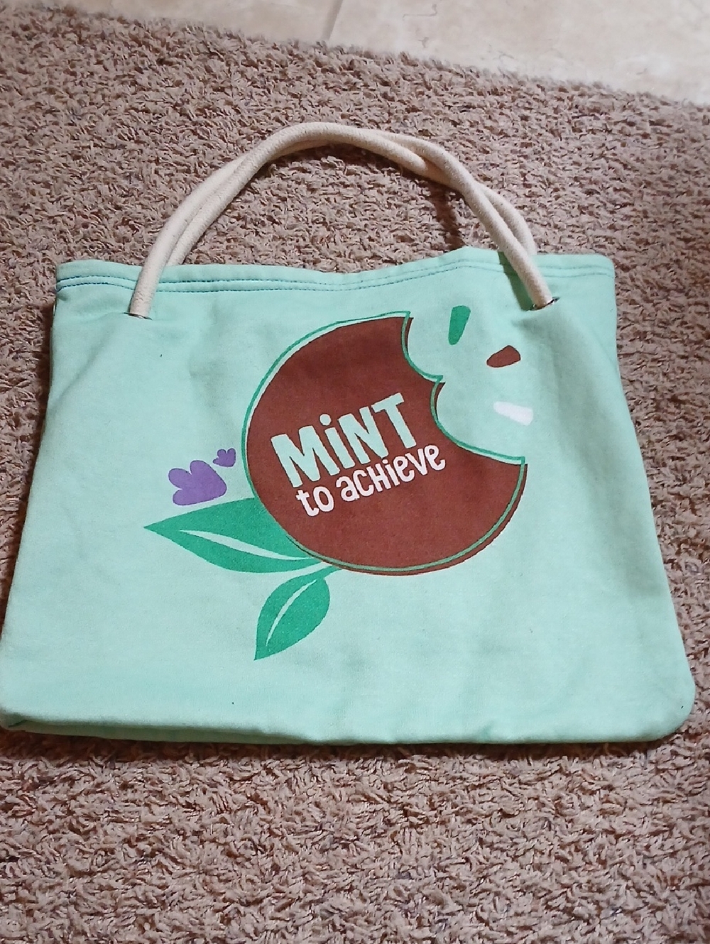 Mint to Achieve Mint Green Canvas Tote Bag